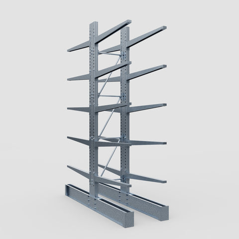 Cantilever Rack - Double Sided - Heavy Duty - Hot Dip Galvanized - Full Bay - Height 4572mm