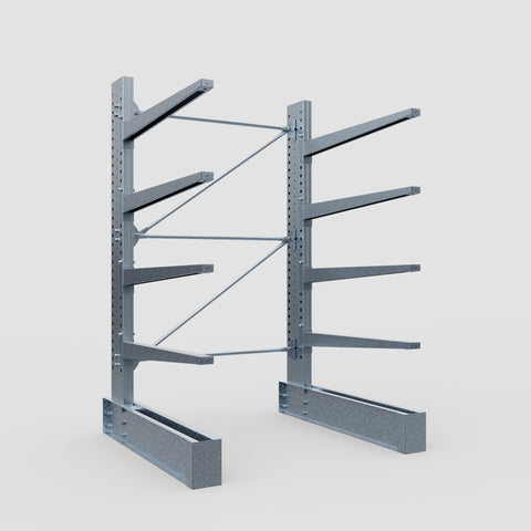 Cantilever Rack - Single Sided - Heavy Duty - Hot Dip Galvanized - Full Bay - Height 3048mm