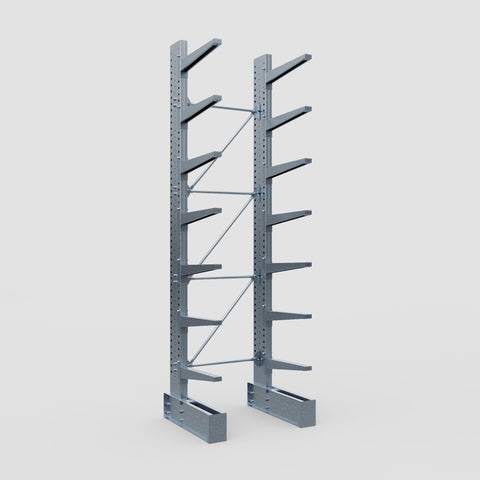 Cantilever Rack - Single Sided - Heavy Duty - Hot Dip Galvanized - Full Bay - Height 4572mm