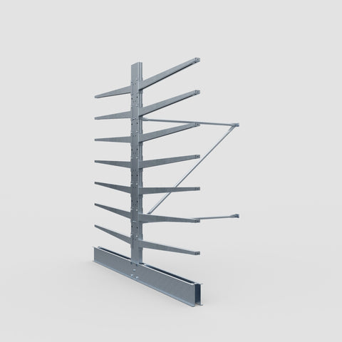 Cantilever Rack - Double Sided - Standard Duty - Hot Dip Galvanized - Add-On Bay - Height 2500mm