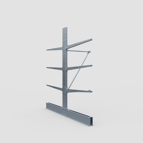 Cantilever Rack - Double Sided - Standard Duty - Hot Dip Galvanized - Add-On Bay - Height 2500mm