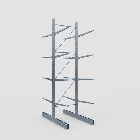 Cantilever Rack - Double Sided - Standard Duty - Hot Dip Galvanized - Full Bay - Height 4500mm