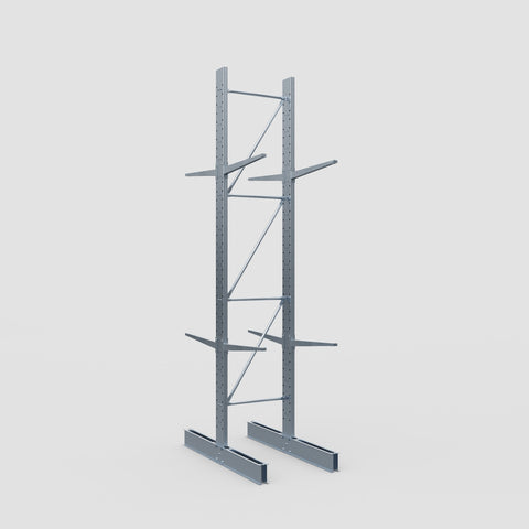 Cantilever Rack - Double Sided - Standard Duty - Hot Dip Galvanized - Full Bay - Height 4500mm