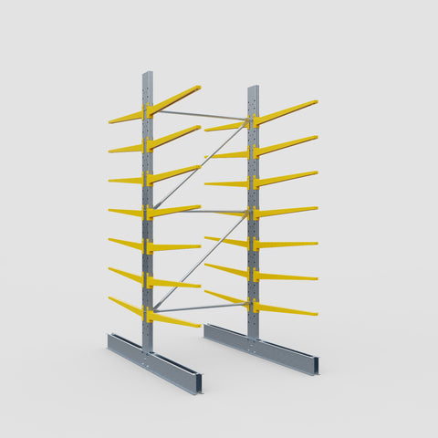 Cantilever Rack - Double Sided - Standard Duty - Powder Coated - Full Bay - Height 3500mm