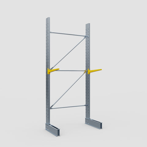 Cantilever Rack - Single Sided - Standard Duty - Powder Coated - Full Bay - Height 3500mm