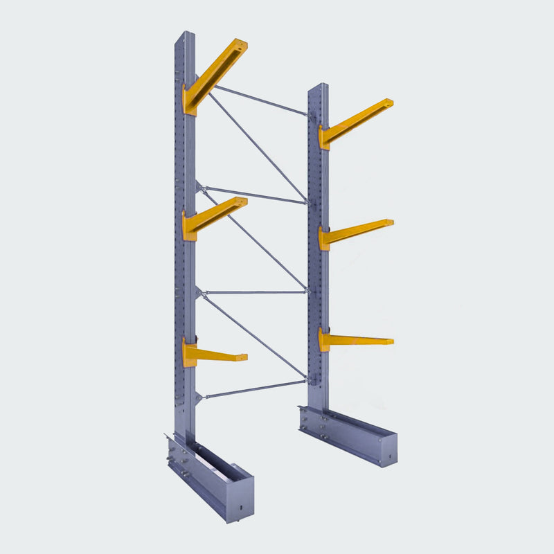 Cantilever Rack - Single Sided - Heavy Duty - Powder Coated - Full Bay - Height 3048mm