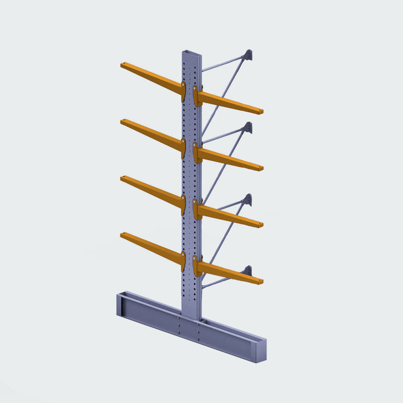 Cantilever Rack - Double Sided - Standard Duty - Powder Coated - Add-On Bay - Height 4500mm