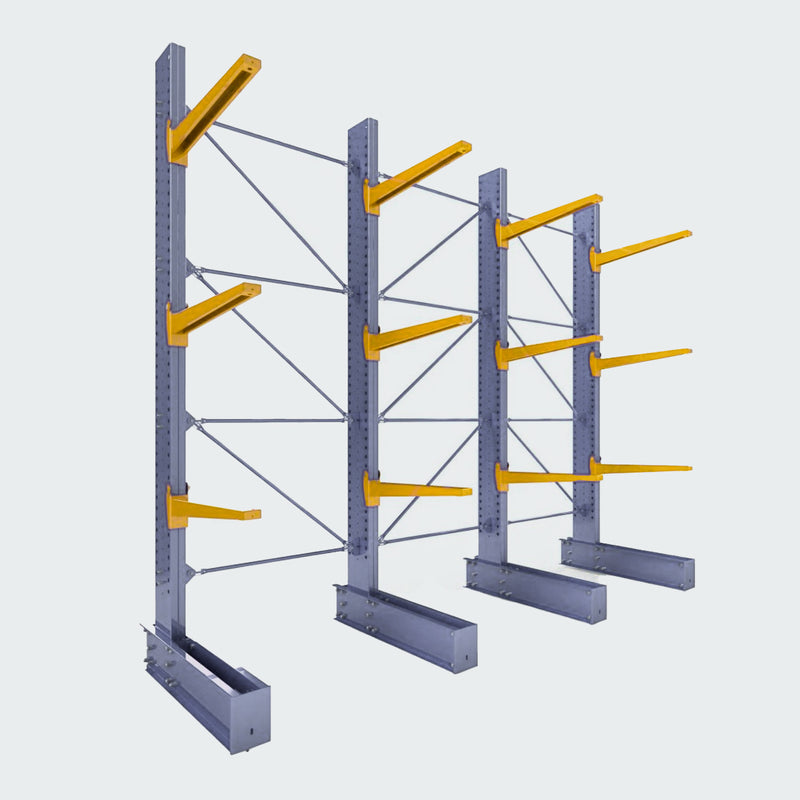 Cantilever Rack - Single Sided - Heavy Duty - Powder Coated - Full Bay - Height 4572mm