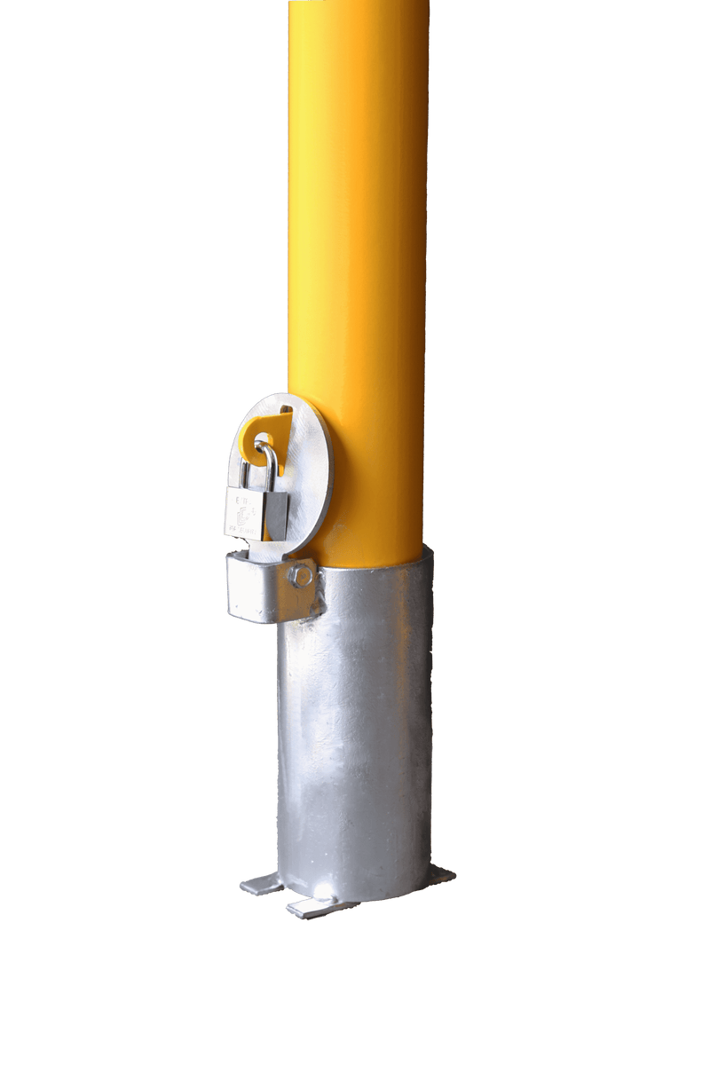 In-Ground Removable Lockable Safety Bollard - 90mm Diameter