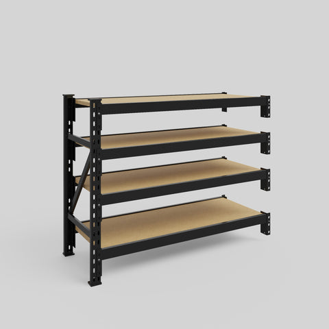 Longspan Metal Shelving - 1000mm High - Add-On Bay - Particleboard Shelf