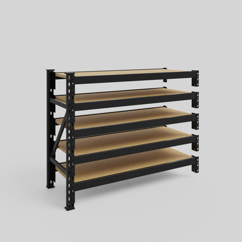 Longspan Metal Shelving - 1000mm High - Add-On Bay - Particleboard Shelf