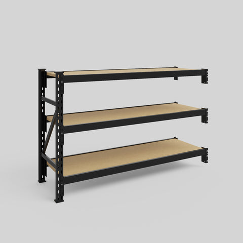 Longspan Metal Shelving - 1000mm High - Add-On Bay - Particleboard Shelf