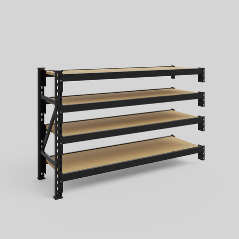 Longspan Metal Shelving - 1000mm High - Add-On Bay - Particleboard Shelf