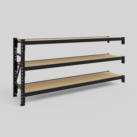 Longspan Metal Shelving - 1000mm High - Add-On Bay - Particleboard Shelf