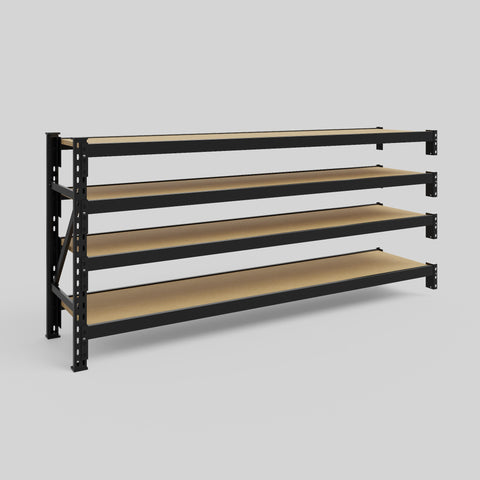 Longspan Metal Shelving - 1000mm High - Add-On Bay - Particleboard Shelf
