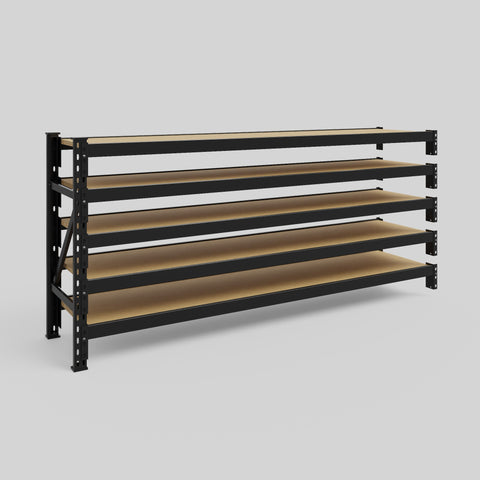 Longspan Metal Shelving - 1000mm High - Add-On Bay - Particleboard Shelf