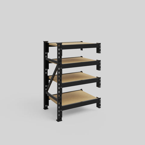 Longspan Metal Shelving - 1000mm High - Add-On Bay - Particleboard Shelf