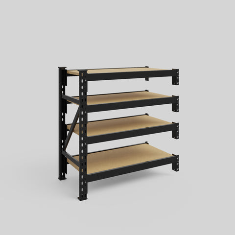 Longspan Metal Shelving - 1000mm High - Add-On Bay - Particleboard Shelf
