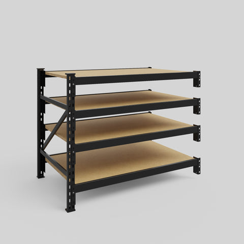 Longspan Metal Shelving - 1000mm High - Add-On Bay - Particleboard Shelf