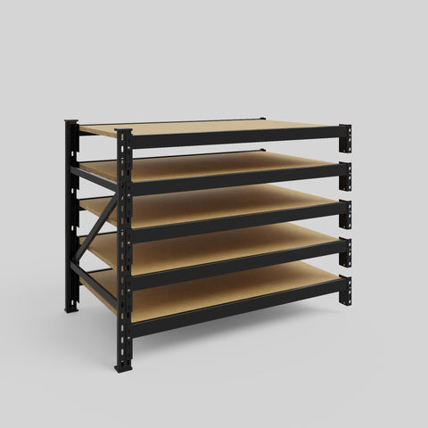 Longspan Metal Shelving - 1000mm High - Add-On Bay - Particleboard Shelf