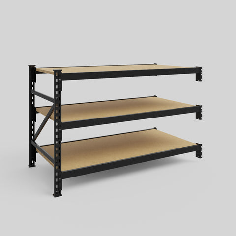 Longspan Metal Shelving - 1000mm High - Add-On Bay - Particleboard Shelf