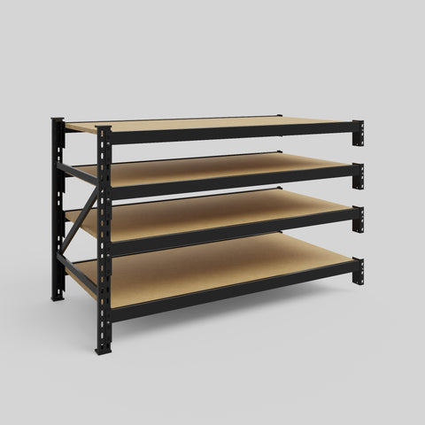 Longspan Metal Shelving - 1000mm High - Add-On Bay - Particleboard Shelf