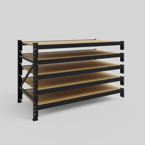 Longspan Metal Shelving - 1000mm High - Add-On Bay - Particleboard Shelf
