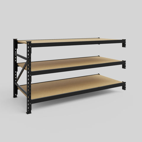 Longspan Metal Shelving - 1000mm High - Add-On Bay - Particleboard Shelf