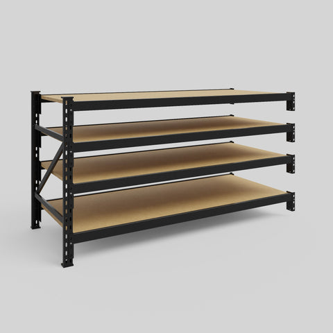 Longspan Metal Shelving - 1000mm High - Add-On Bay - Particleboard Shelf