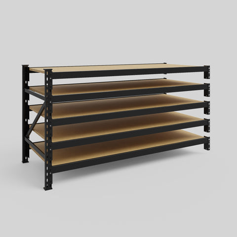 Longspan Metal Shelving - 1000mm High - Add-On Bay - Particleboard Shelf