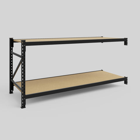Longspan Metal Shelving - 1000mm High - Add-On Bay - Particleboard Shelf