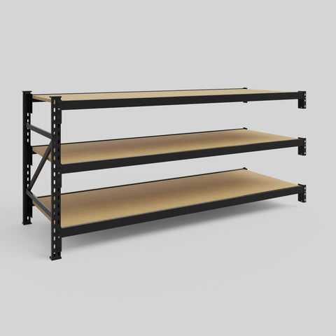Longspan Metal Shelving - 1000mm High - Add-On Bay - Particleboard Shelf