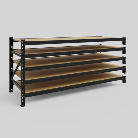 Longspan Metal Shelving - 1000mm High - Add-On Bay - Particleboard Shelf