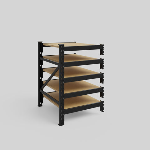 Longspan Metal Shelving - 1000mm High - Add-On Bay - Particleboard Shelf