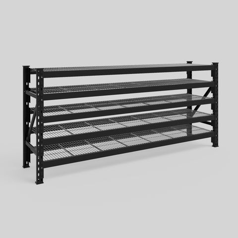 Longspan Metal Shelving - 1000mm High - Full Bay - Mesh Shelf