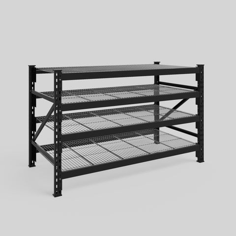 Longspan Metal Shelving - 1000mm High - Full Bay - Mesh Shelf
