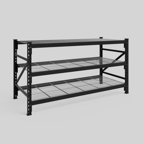 Longspan Metal Shelving - 1000mm High - Full Bay - Mesh Shelf