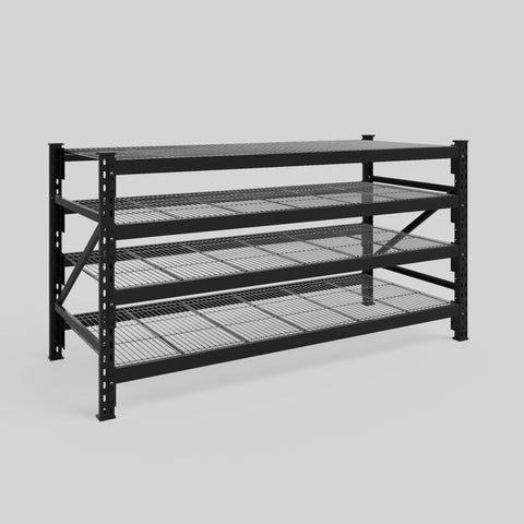 Longspan Metal Shelving - 1000mm High - Full Bay - Mesh Shelf