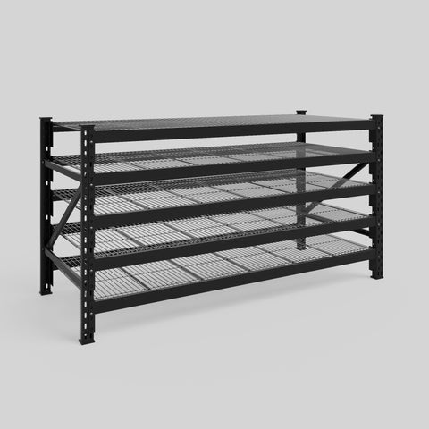 Longspan Metal Shelving - 1000mm High - Full Bay - Mesh Shelf