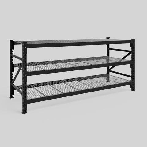 Longspan Metal Shelving - 1000mm High - Full Bay - Mesh Shelf