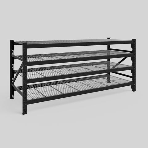 Longspan Metal Shelving - 1000mm High - Full Bay - Mesh Shelf