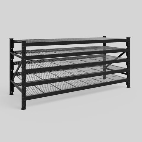 Longspan Metal Shelving - 1000mm High - Full Bay - Mesh Shelf