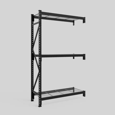 Longspan Metal Shelving - 2100mm High - Add-On Bay - Mesh Shelf