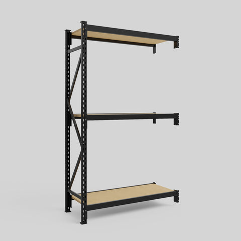 Longspan Metal Shelving - 2100mm High - Add-On Bay - Particleboard Shelf