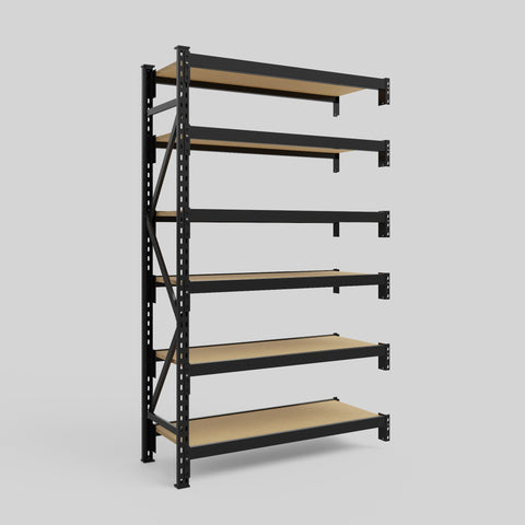 Longspan Metal Shelving - 2100mm High - Add-On Bay - Particleboard Shelf