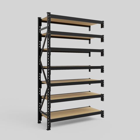 Longspan Metal Shelving - 2100mm High - Add-On Bay - Particleboard Shelf