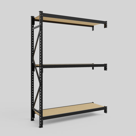 Longspan Metal Shelving - 2100mm High - Add-On Bay - Particleboard Shelf