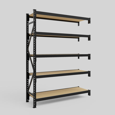 Longspan Metal Shelving - 2100mm High - Add-On Bay - Particleboard Shelf