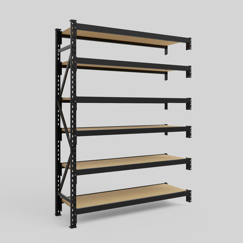 Longspan Metal Shelving - 2100mm High - Add-On Bay - Particleboard Shelf
