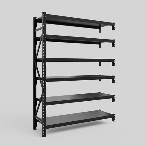 Longspan Metal Shelving - 2100mm High - Add-On Bay - Steel Shelf